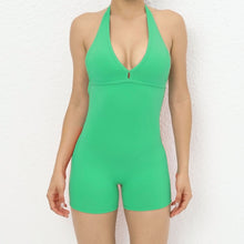 Load image into Gallery viewer, The belladonna - A yoga jumpsuit with a halter