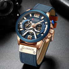 Load image into Gallery viewer, The washington - Mens Sports luxury watch with Leather wrist band - Aura Apex