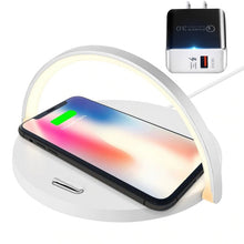 Load image into Gallery viewer, The purecharge lamp - 2 in 1 Fast Qi Wireless Charging lamp for iPhone & Samsung - Aura Apex