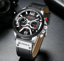Load image into Gallery viewer, The washington - Mens Sports luxury watch with Leather wrist band - Aura Apex
