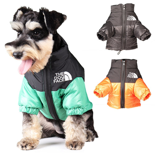 Large Winter Pet Dog Clothes French Bulldog Puppy Warm Windproof Jacket Small Medium Dog Reflective Coat Chihuahua Pet Outfits - Aura Apex