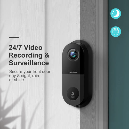 The hawk vision - 2k Smart WIFI video doorbell with night vision and 2 way audio - Aura Apex