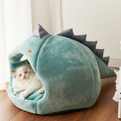 The dinocalmer - Dinosaur pet bed for any small/medium breed - Aura Apex