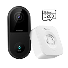 Load image into Gallery viewer, The hawk vision - 2k Smart WIFI video doorbell with night vision and 2 way audio - Aura Apex

