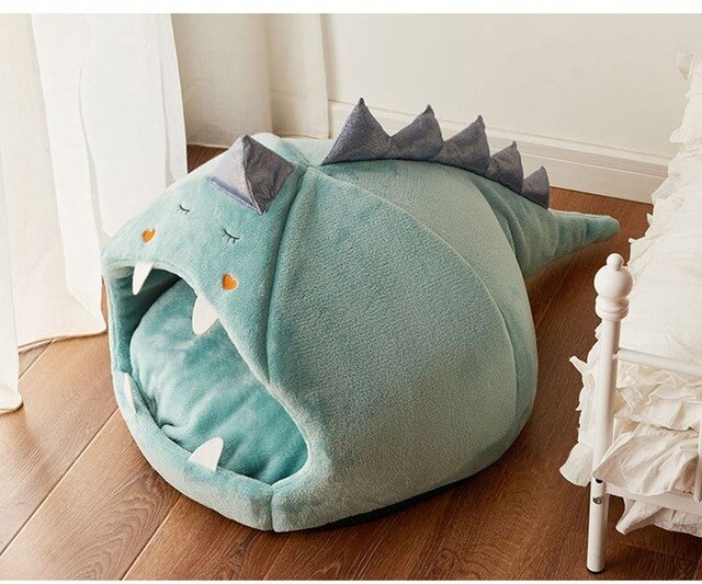 The dinocalmer - Dinosaur pet bed for any small/medium breed - Aura Apex