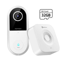 Load image into Gallery viewer, The hawk vision - 2k Smart WIFI video doorbell with night vision and 2 way audio - Aura Apex
