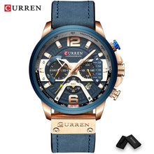 Load image into Gallery viewer, The washington - Mens Sports luxury watch with Leather wrist band - Aura Apex
